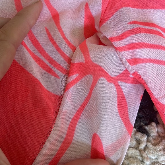 Club Z Collection Palm Print Beach Pants L - Picture 5 of 6